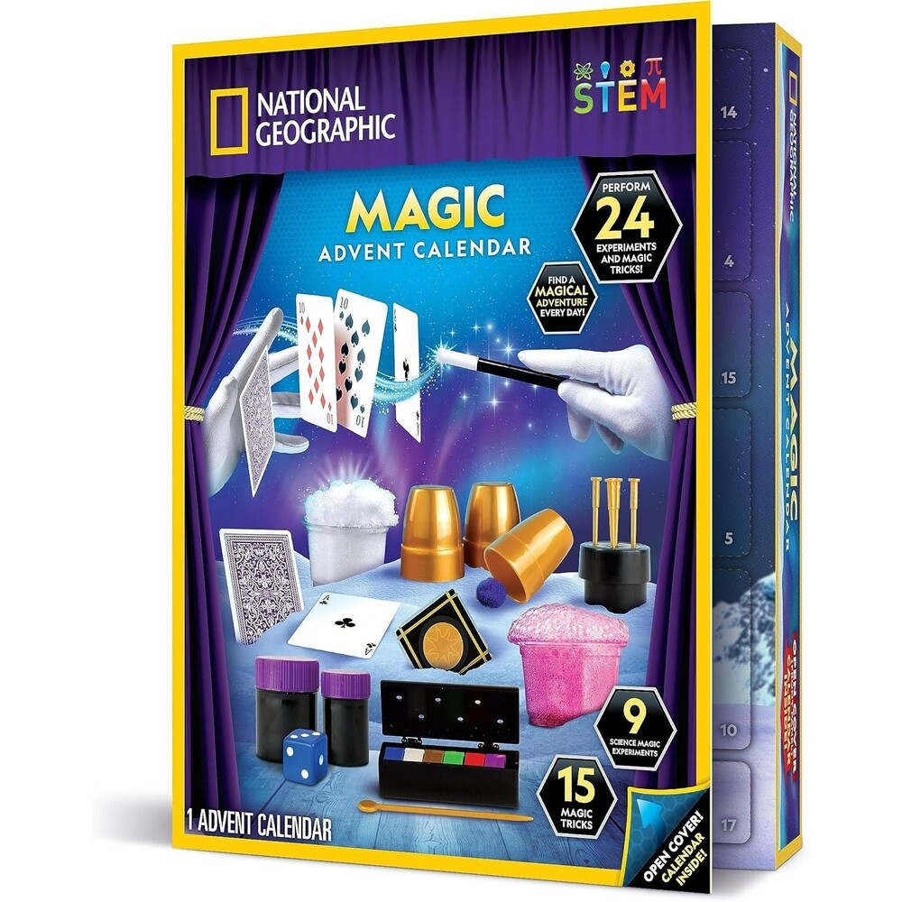 Blue Marble Kids National Geographic Magic Advent Calendar 24 Day Tricks Science
